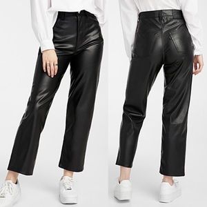 Levi's ribcage straight faux leather 26